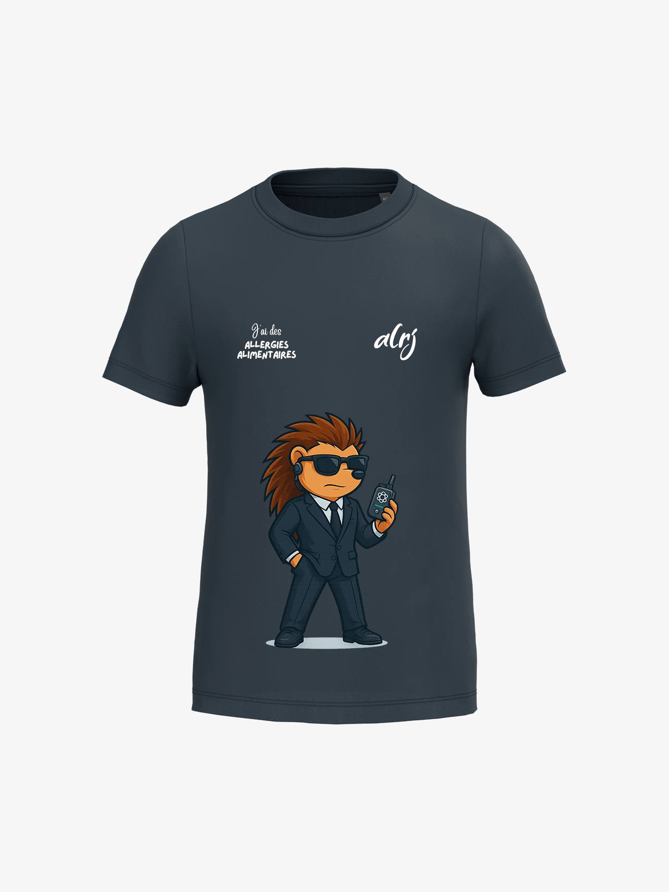 T-shirt 6-14 ans de prévention des allergies alimentaires - agent secret