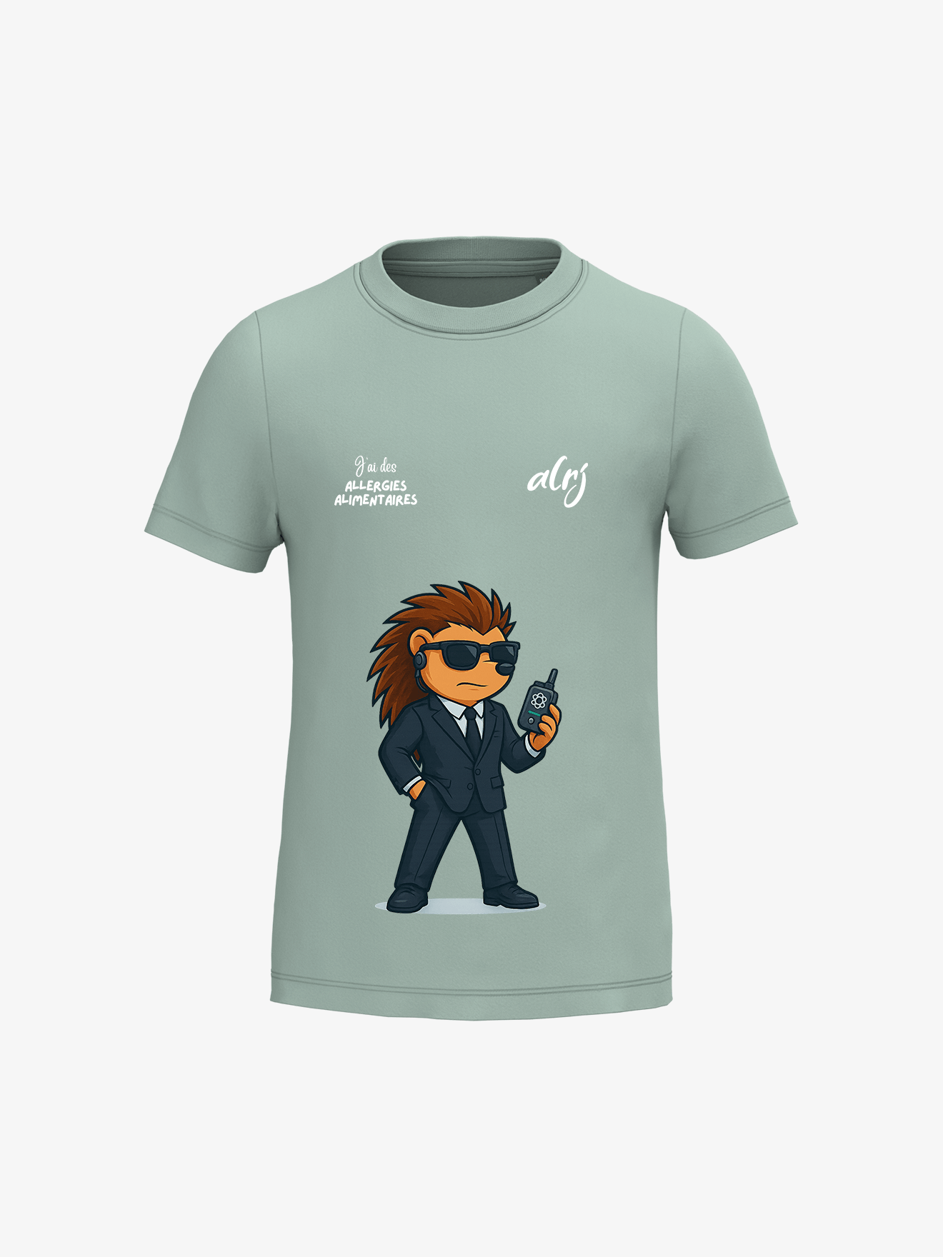 T-shirt 6-14 ans de prévention des allergies alimentaires - agent secret