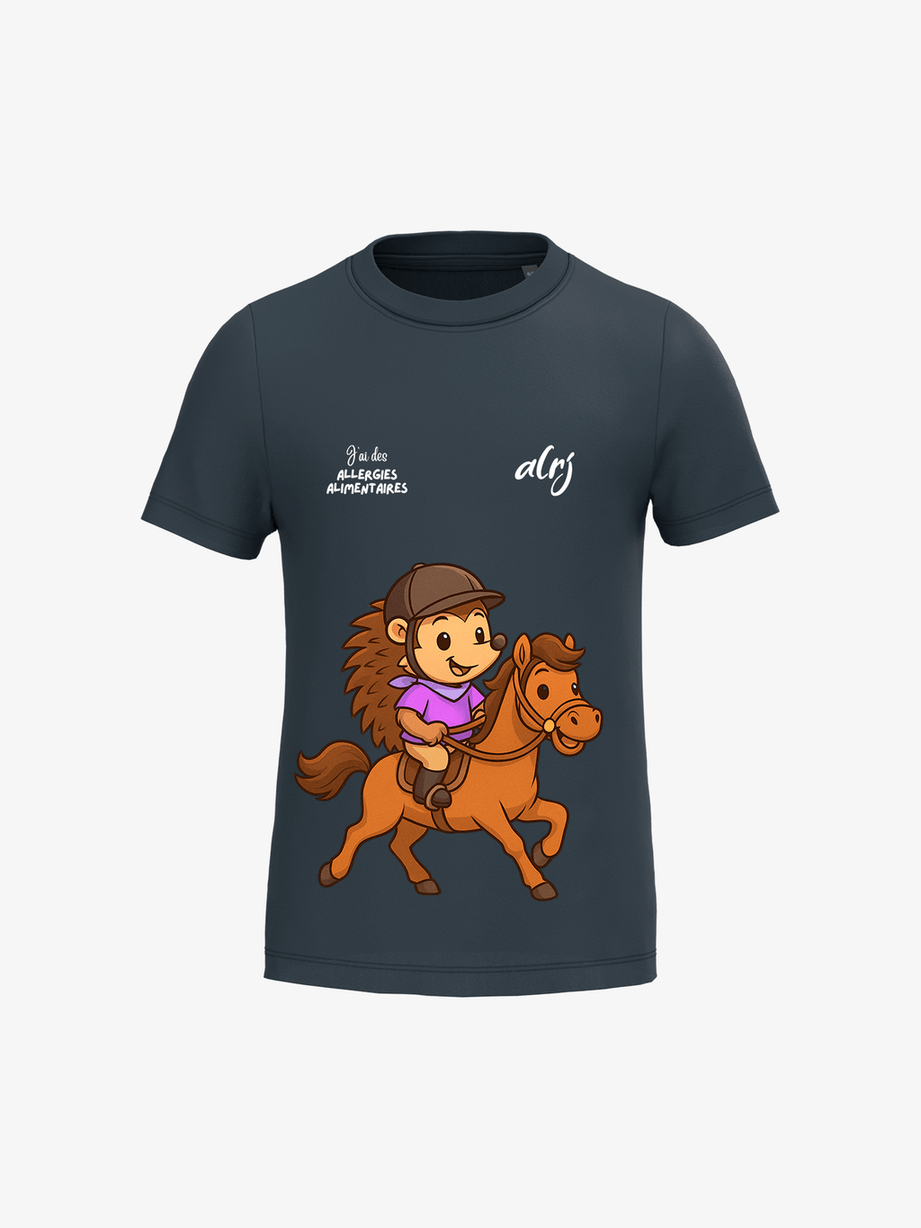 T-shirt 6-14 ans de prévention des allergies alimentaires - équitation