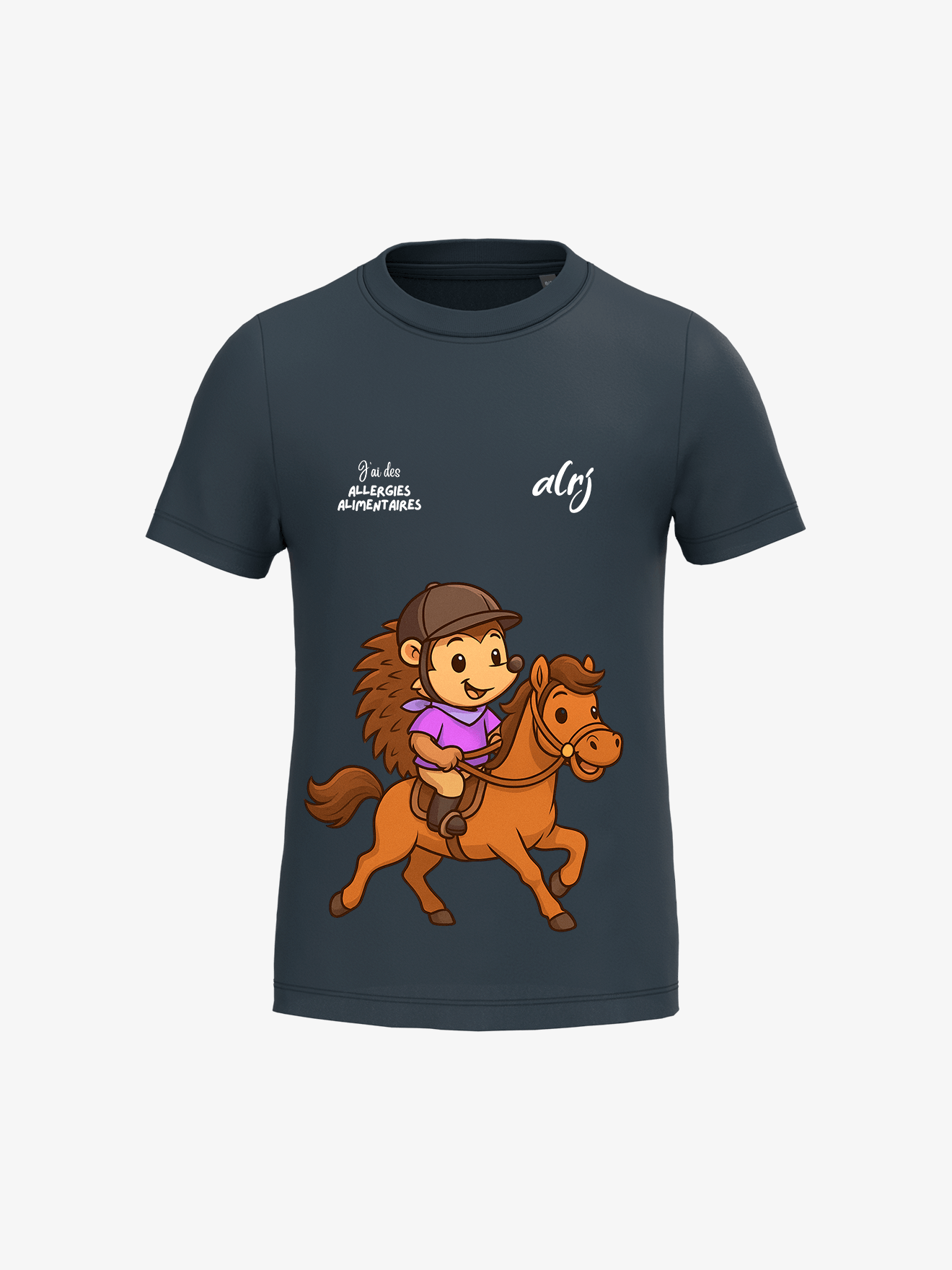 T-shirt 6-14 ans de prévention des allergies alimentaires - équitation