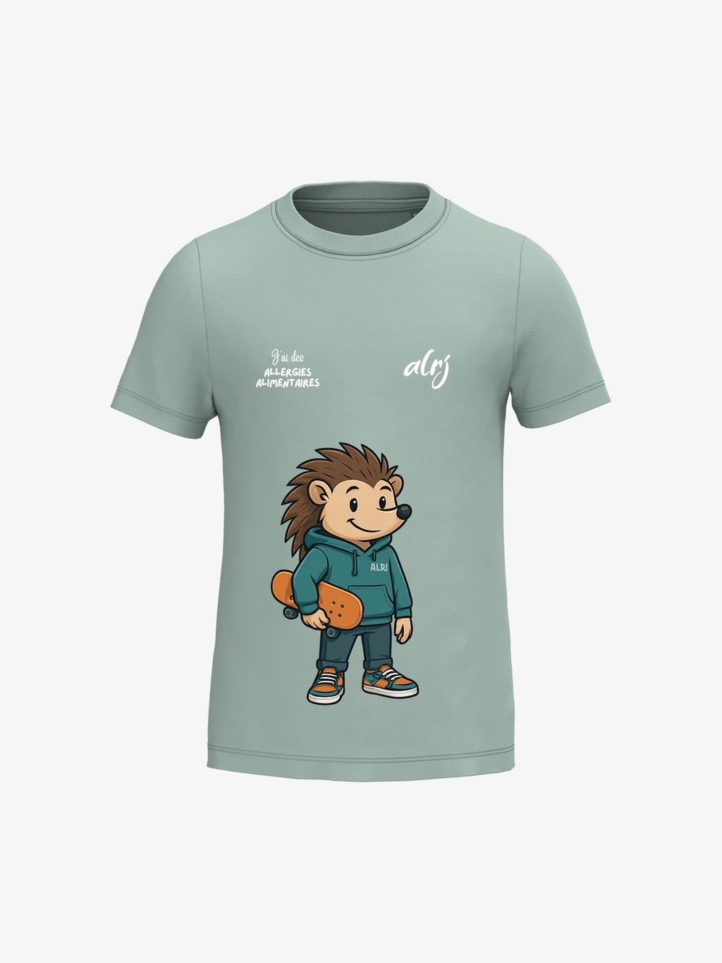 T-shirt 6-14 ans de prévention des allergies alimentaires - skate