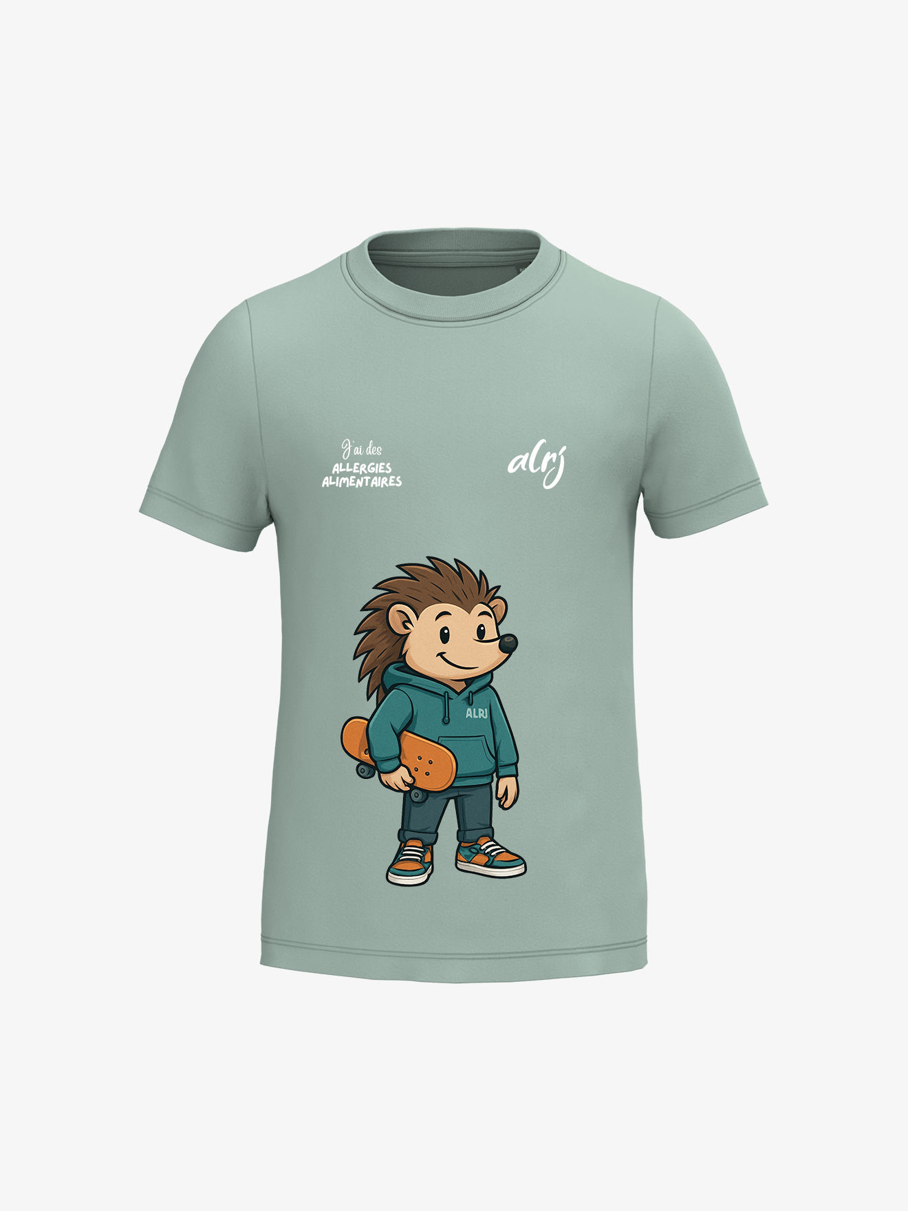 T-shirt 6-14 ans de prévention des allergies alimentaires - skate