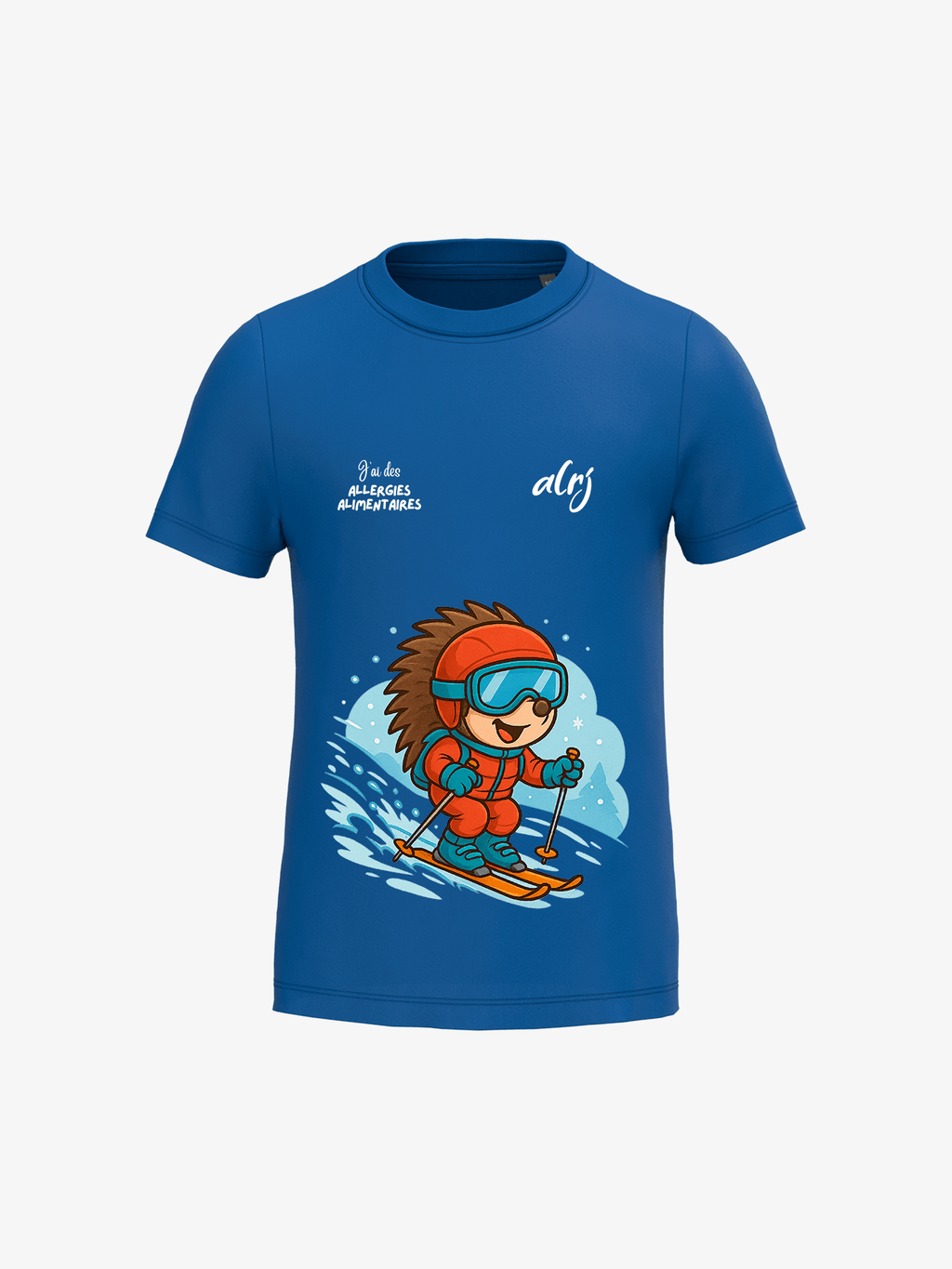 T-shirt 6-14 ans de prévention des allergies alimentaires - ski