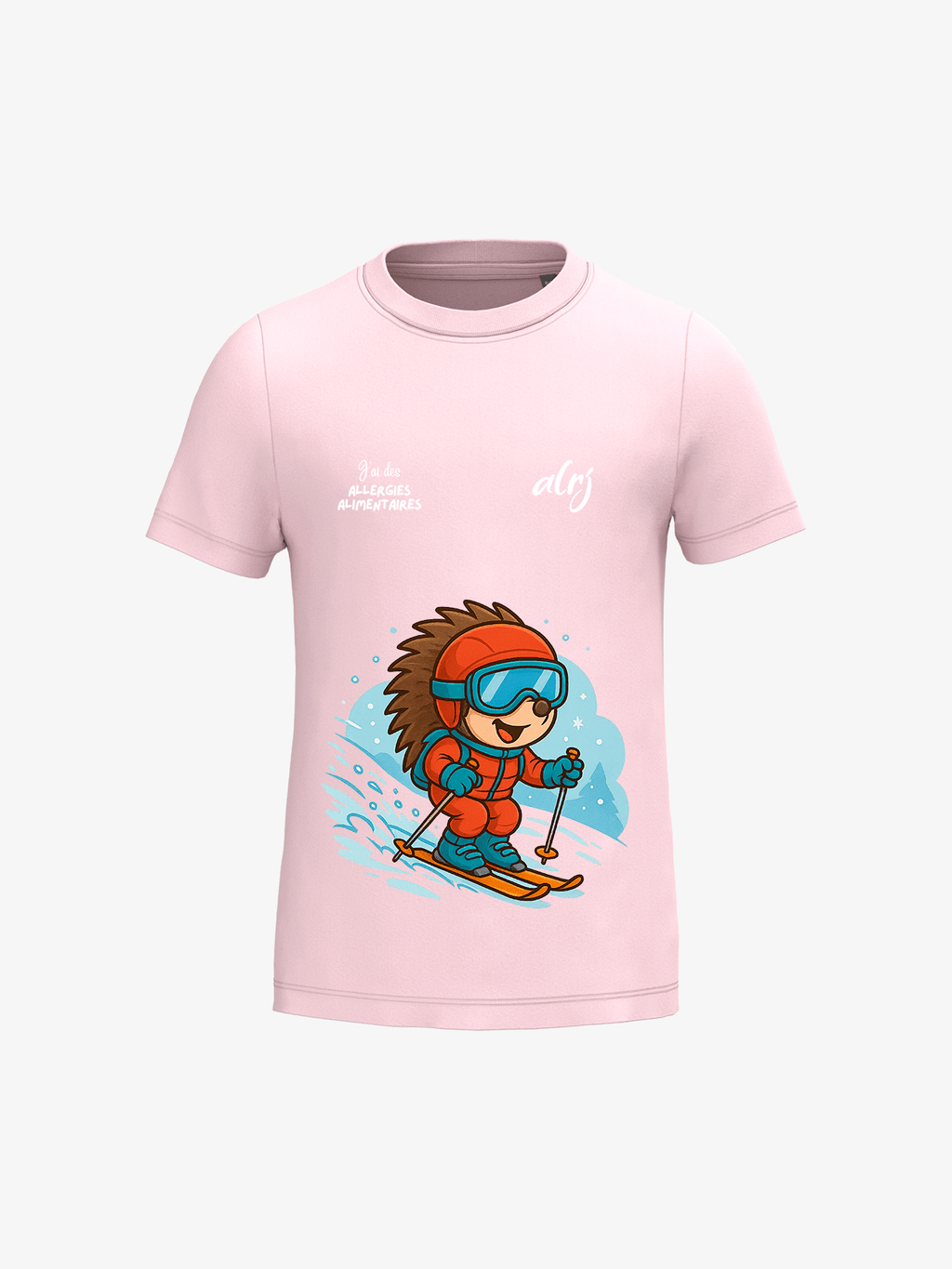T-shirt 6-14 ans de prévention des allergies alimentaires - ski