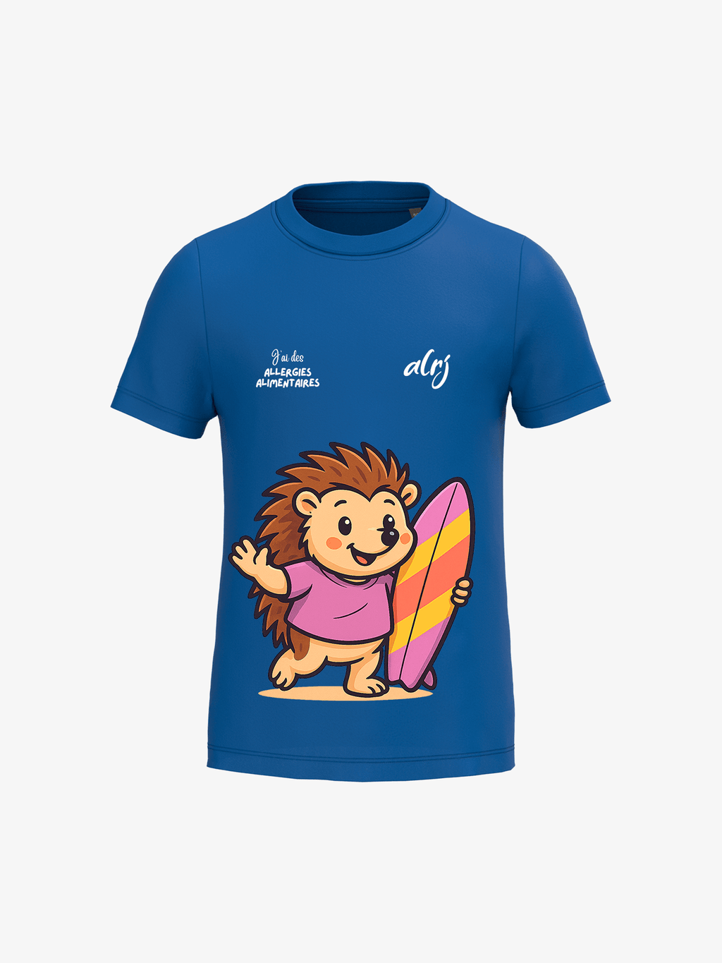 T-shirt 6-14 ans de prévention des allergies alimentaires - surf