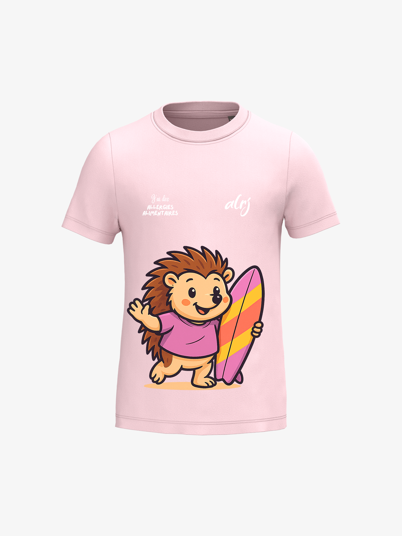 T-shirt 6-14 ans de prévention des allergies alimentaires - surf