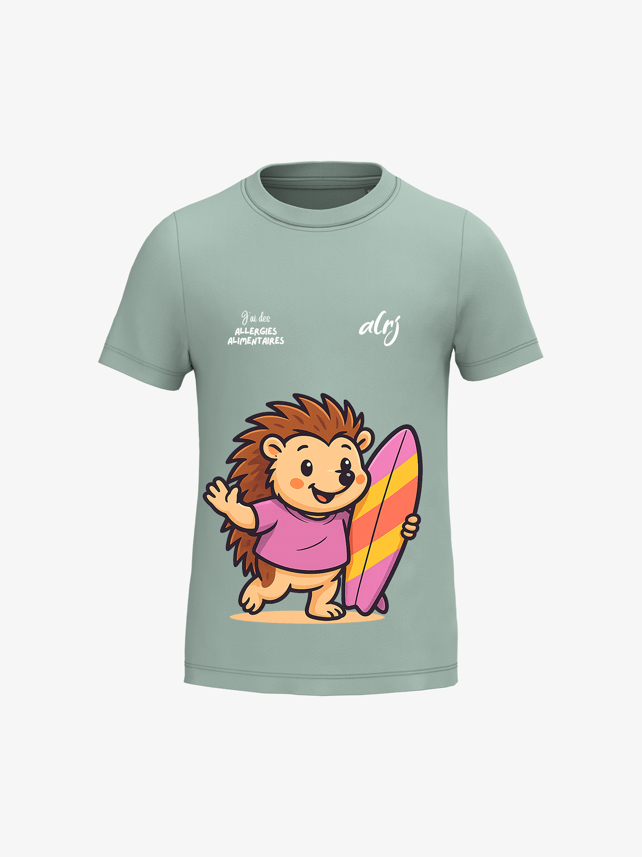 T-shirt 6-14 ans de prévention des allergies alimentaires - surf