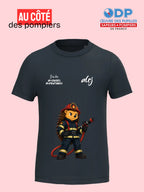 T-shirt 4-14 ans de prévention des allergies alimentaires-Pompiers alrj