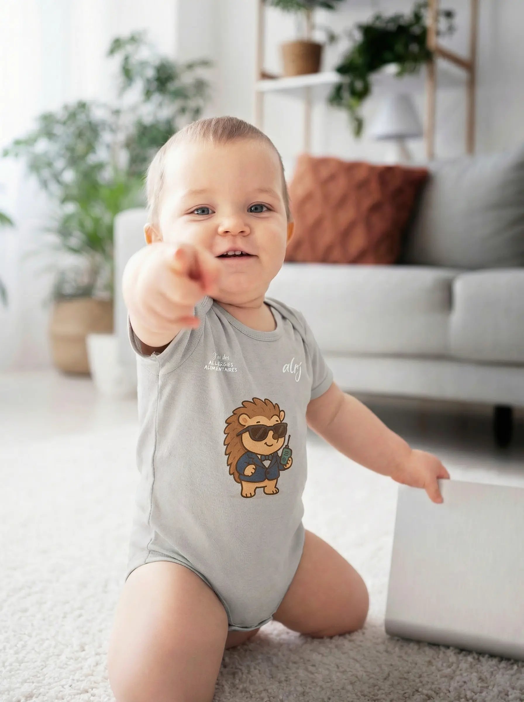 Body bébé de prévention des allergies alimentaires-agent secret