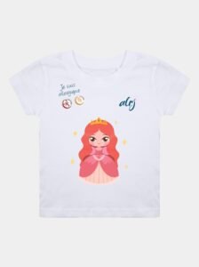 t-shirt enfant allergique princesse blanc