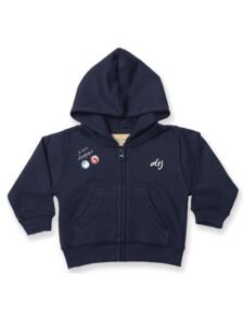 sweatshirt bébé allergies alimentaires bleu