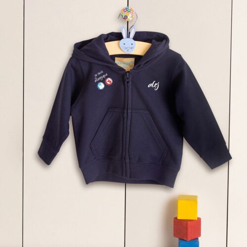 sweatshirt bébé allergique alimentaire bleu