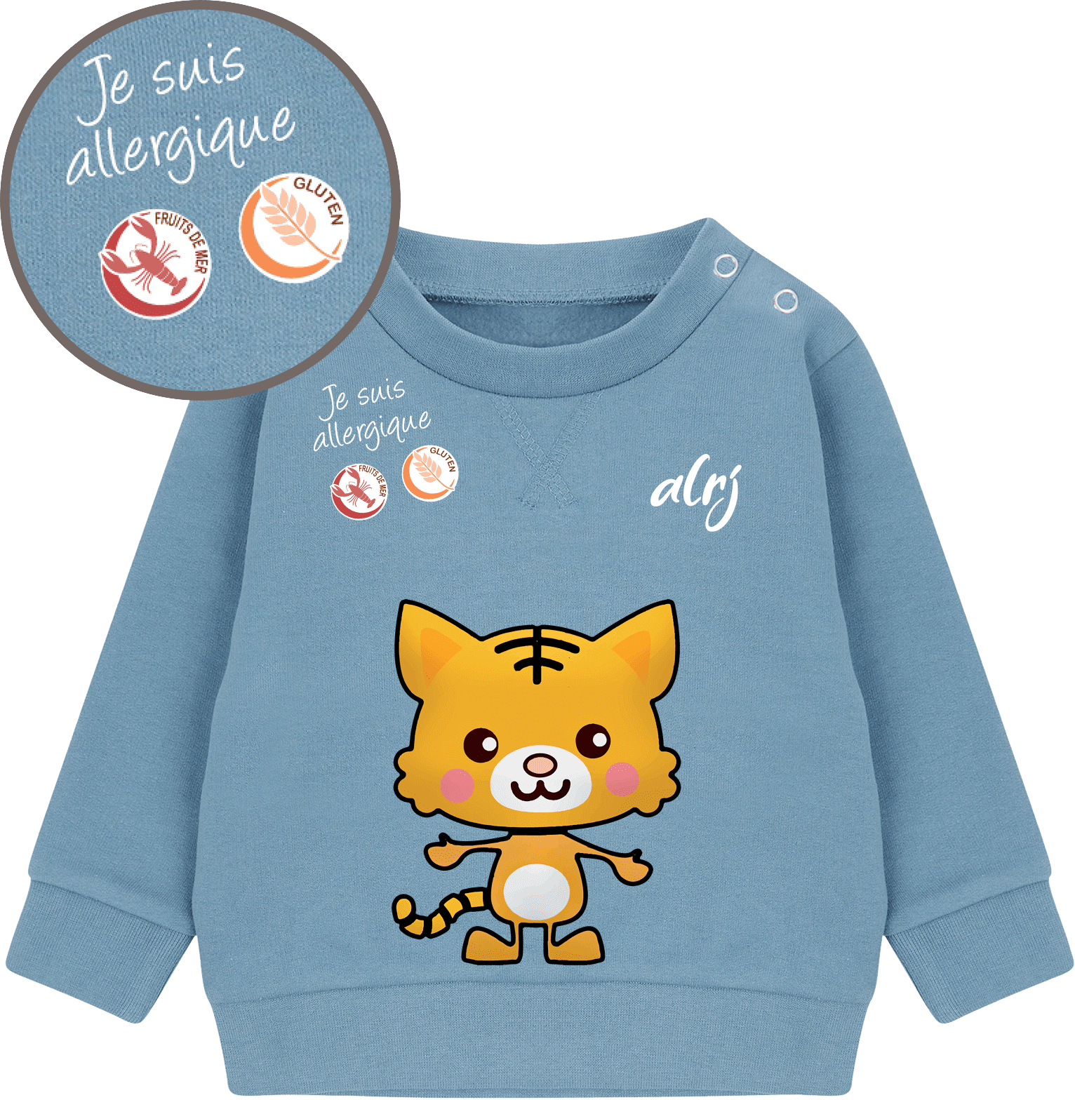 pull bébé de prévention des allergies alimentaires