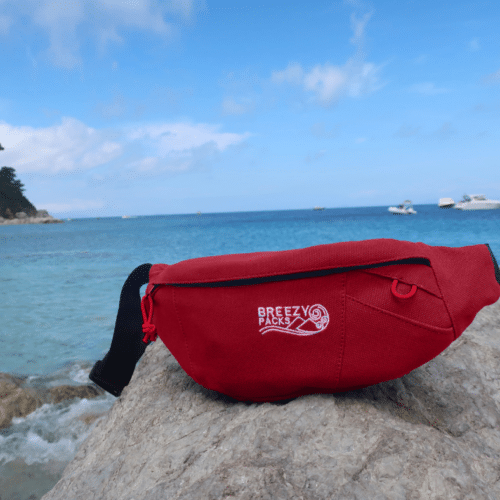 sac banane breezy adrénaline à la plage