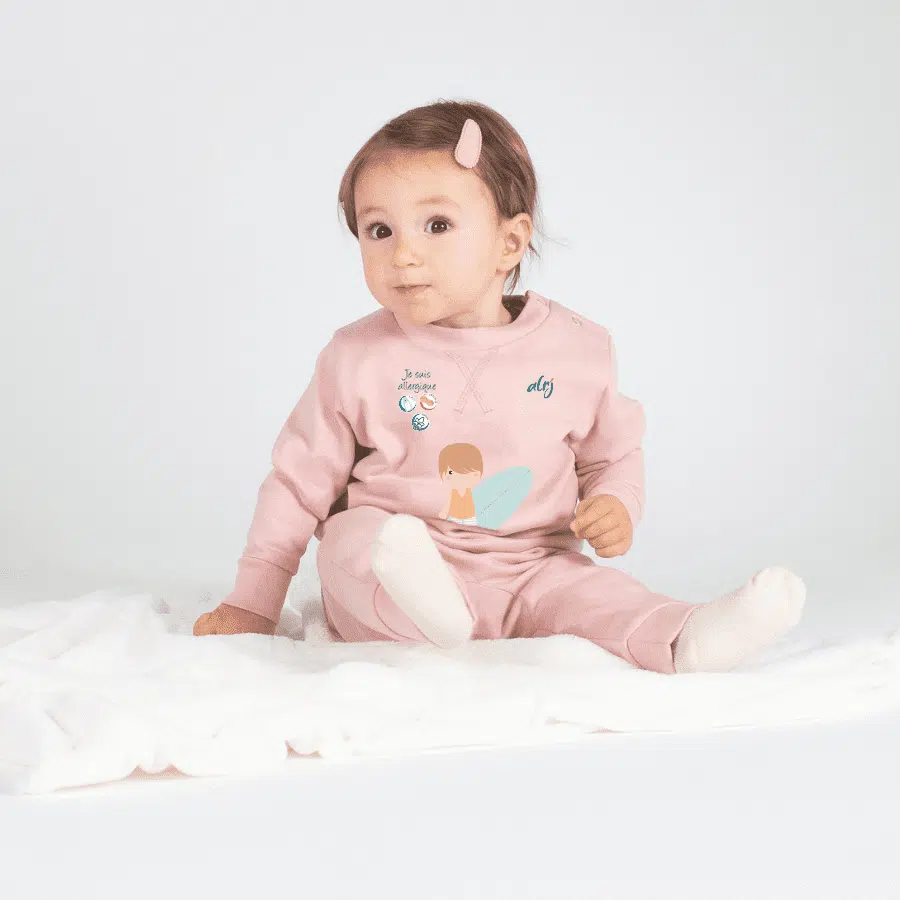 pull bébé de prévention des allergies alimentaires