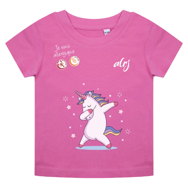 tshirt bébé allergie alimentaire