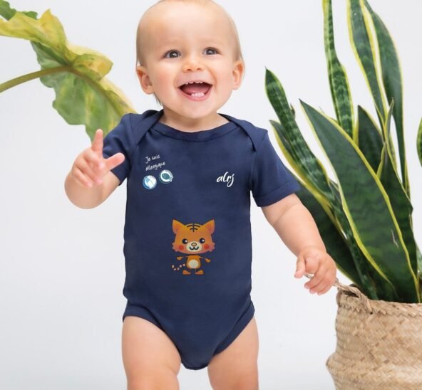 body bébé allergie alimentaire motif chat