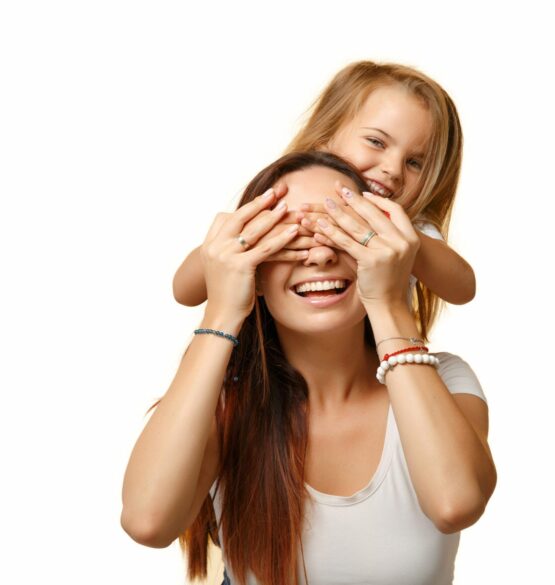 fille allergique avec sa maman