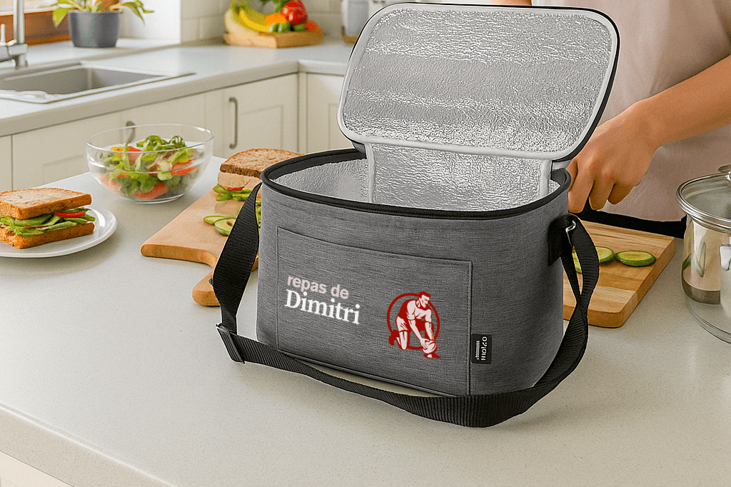 glacière isotherme personnalisée pour repas d'enfant ayant des allergies alimentaires