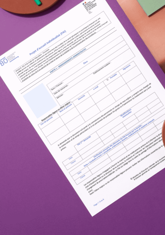 modèle de PAi projet d'accueil individualisé