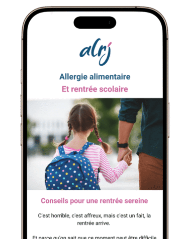 inscription à la newsletter sur l'allergie alimentaire